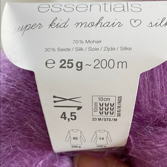 Three Skeins of Mohair Silk Yarn - Picture 6 of 6